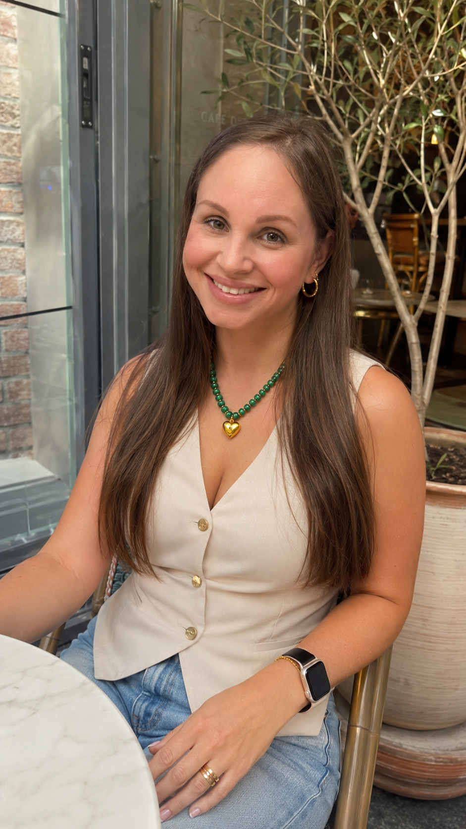 Esmeralda Green Heart Necklace