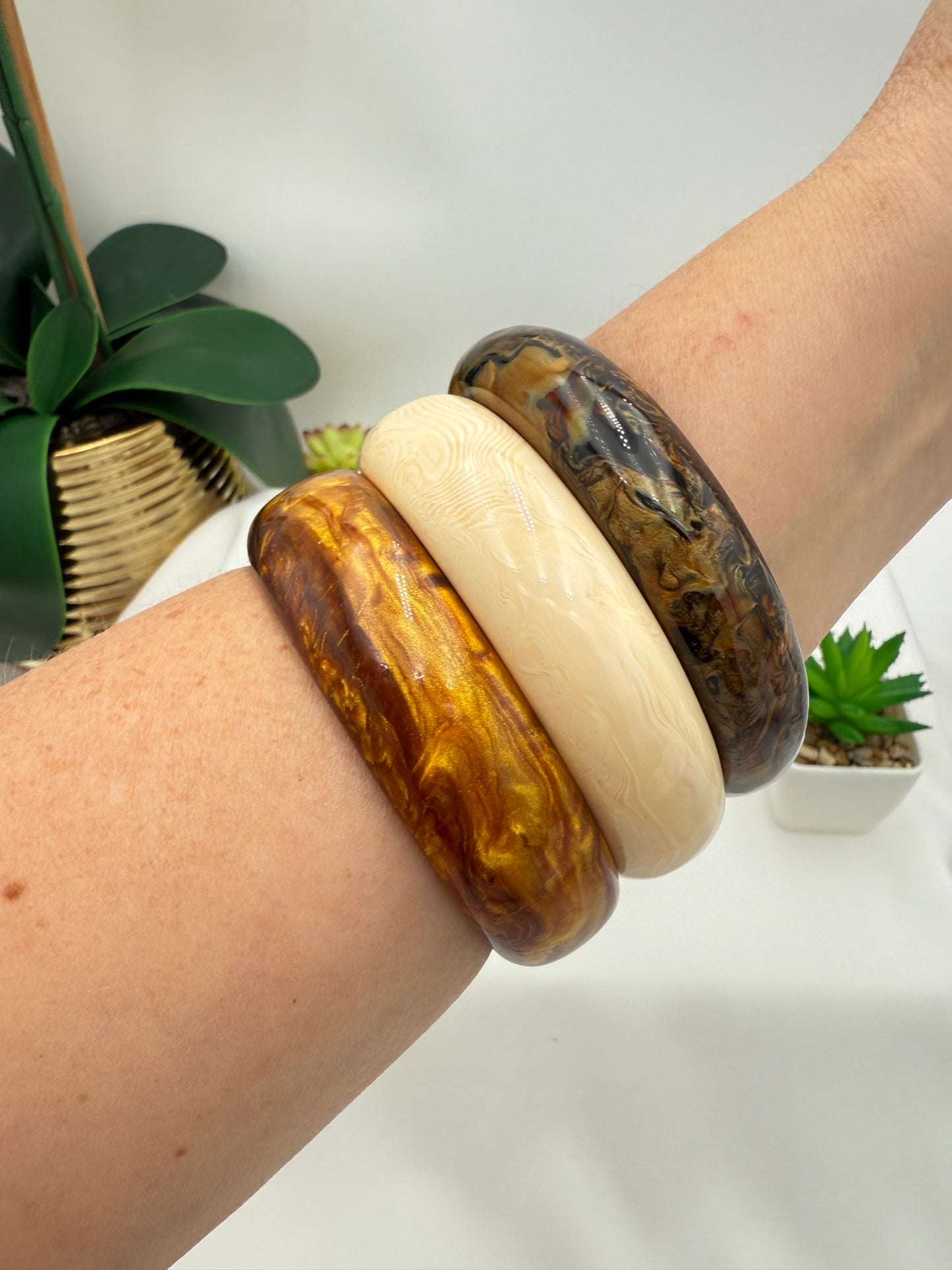 Set 3 Brazaletes Acero Inoxidable | Envío Incluido EE.UU. y PR