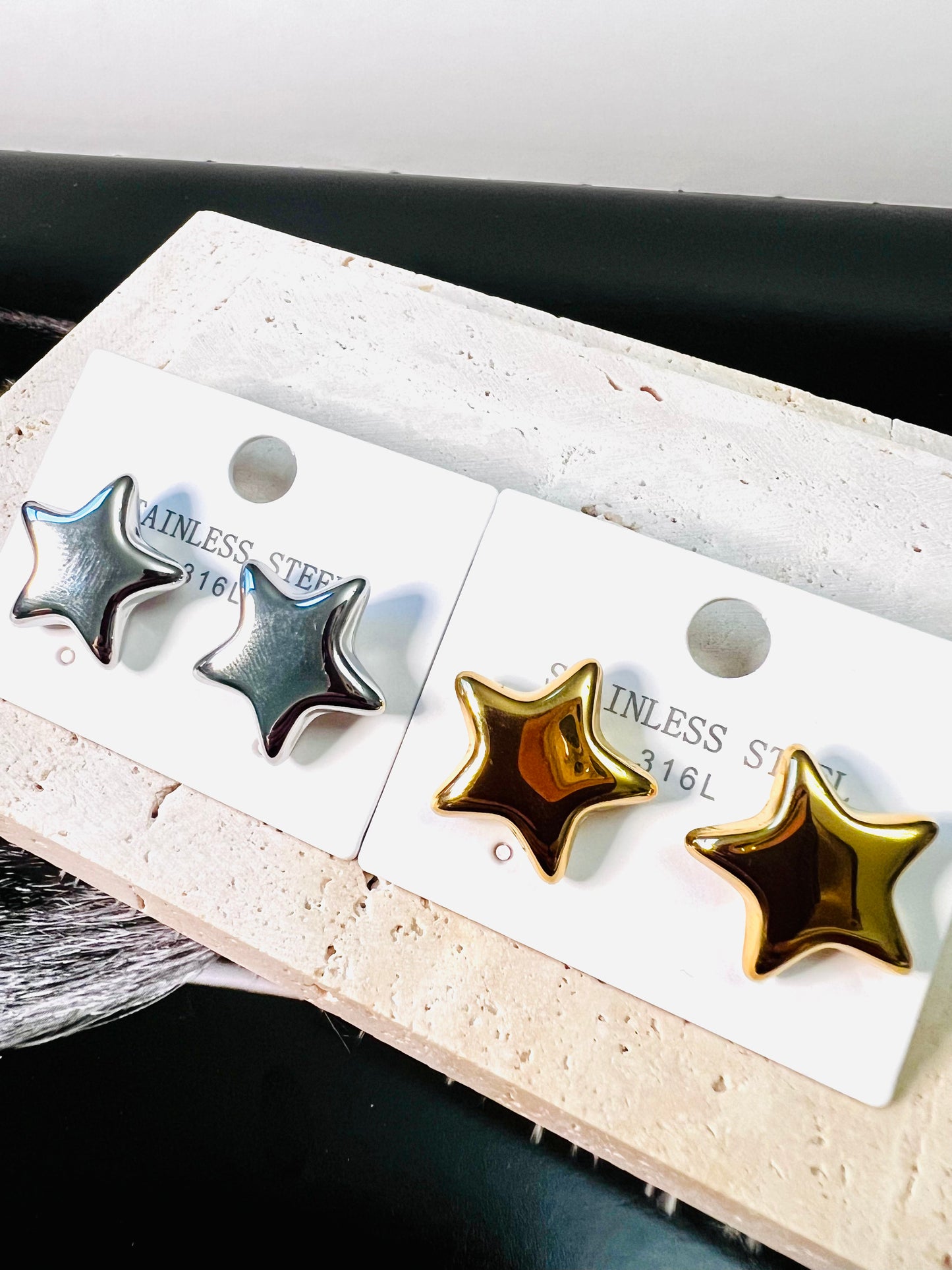 Chunky Star Earrings