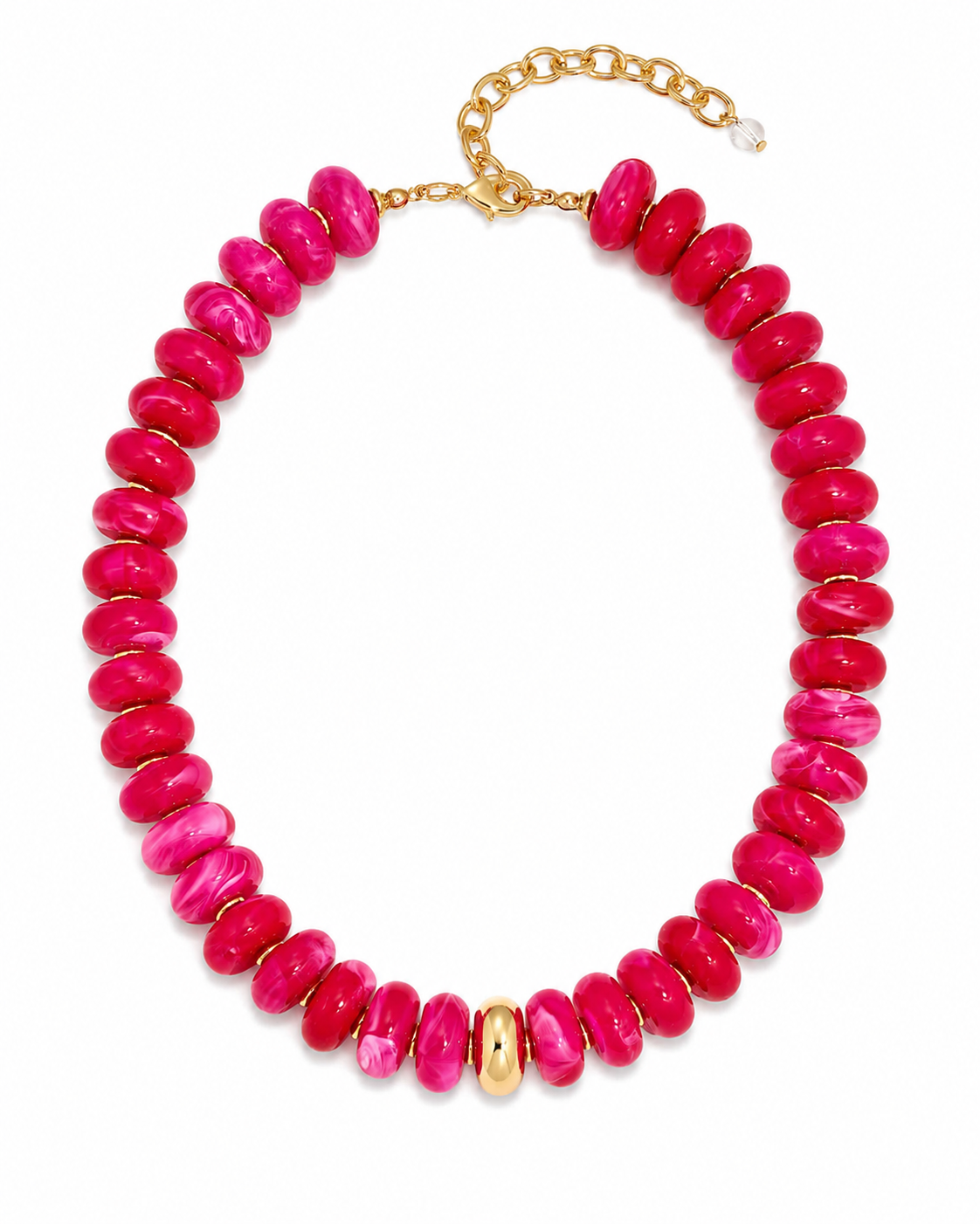 Valentina Pink Beaded Necklace