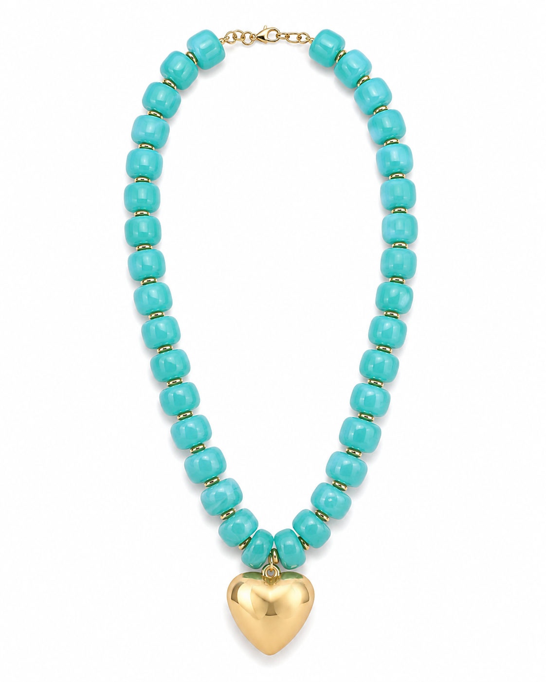 Marina Turquoise Heart Necklace