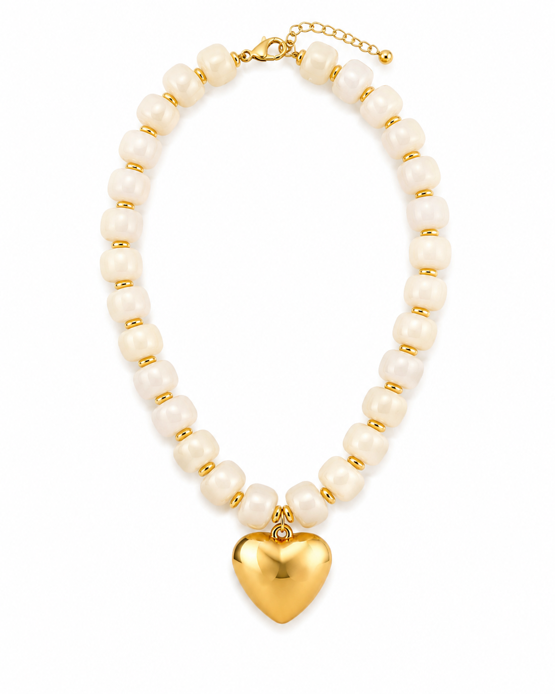 Amber Glow Beaded Necklace