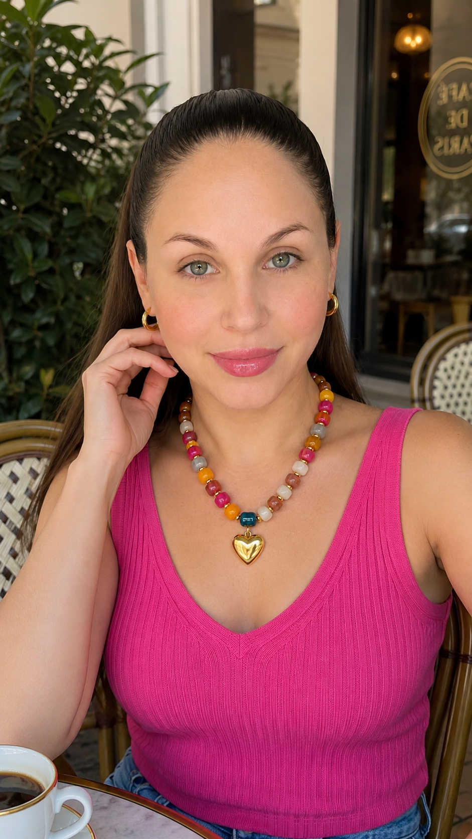 Soleil Color Heart Necklace