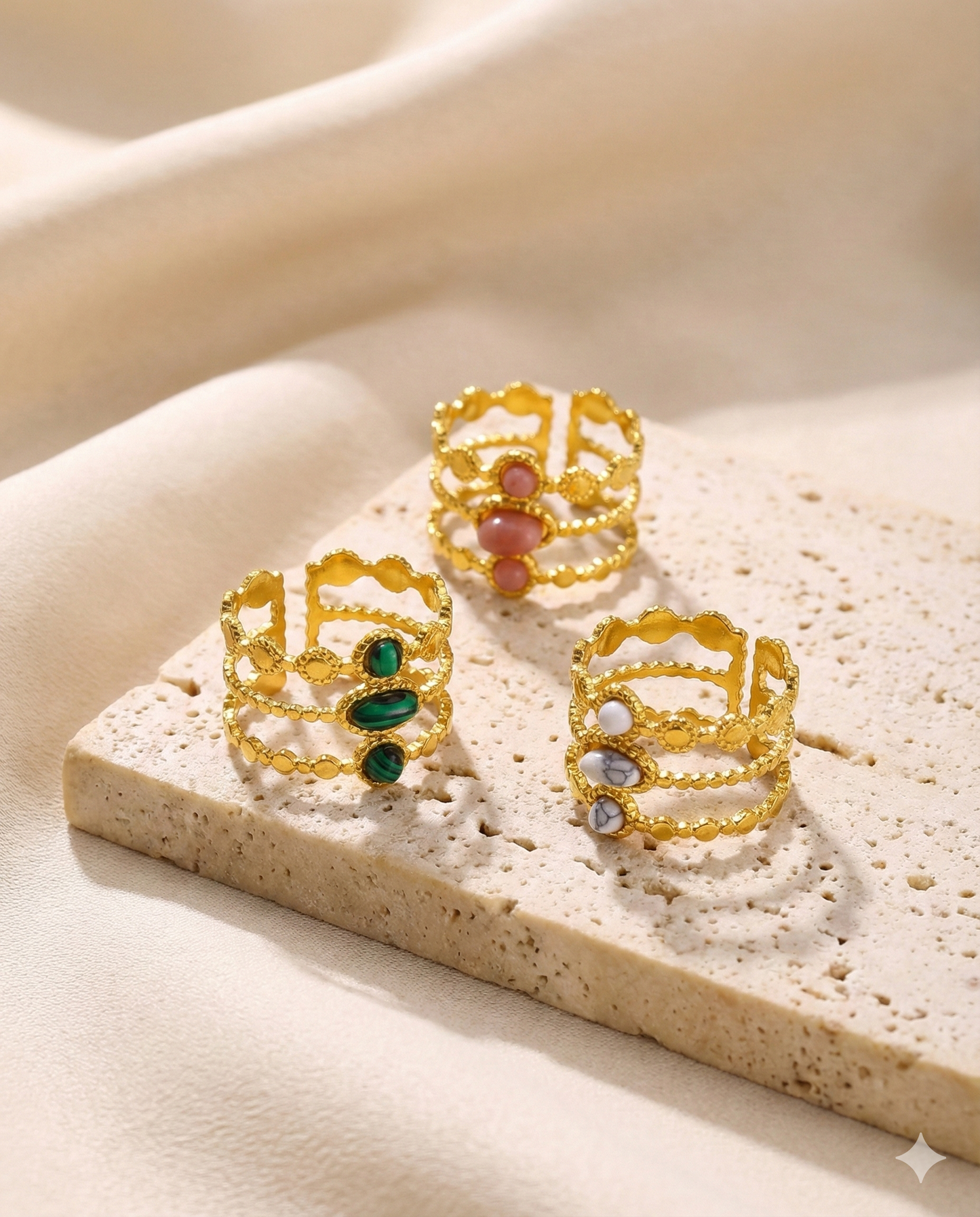 Color Stone Rings