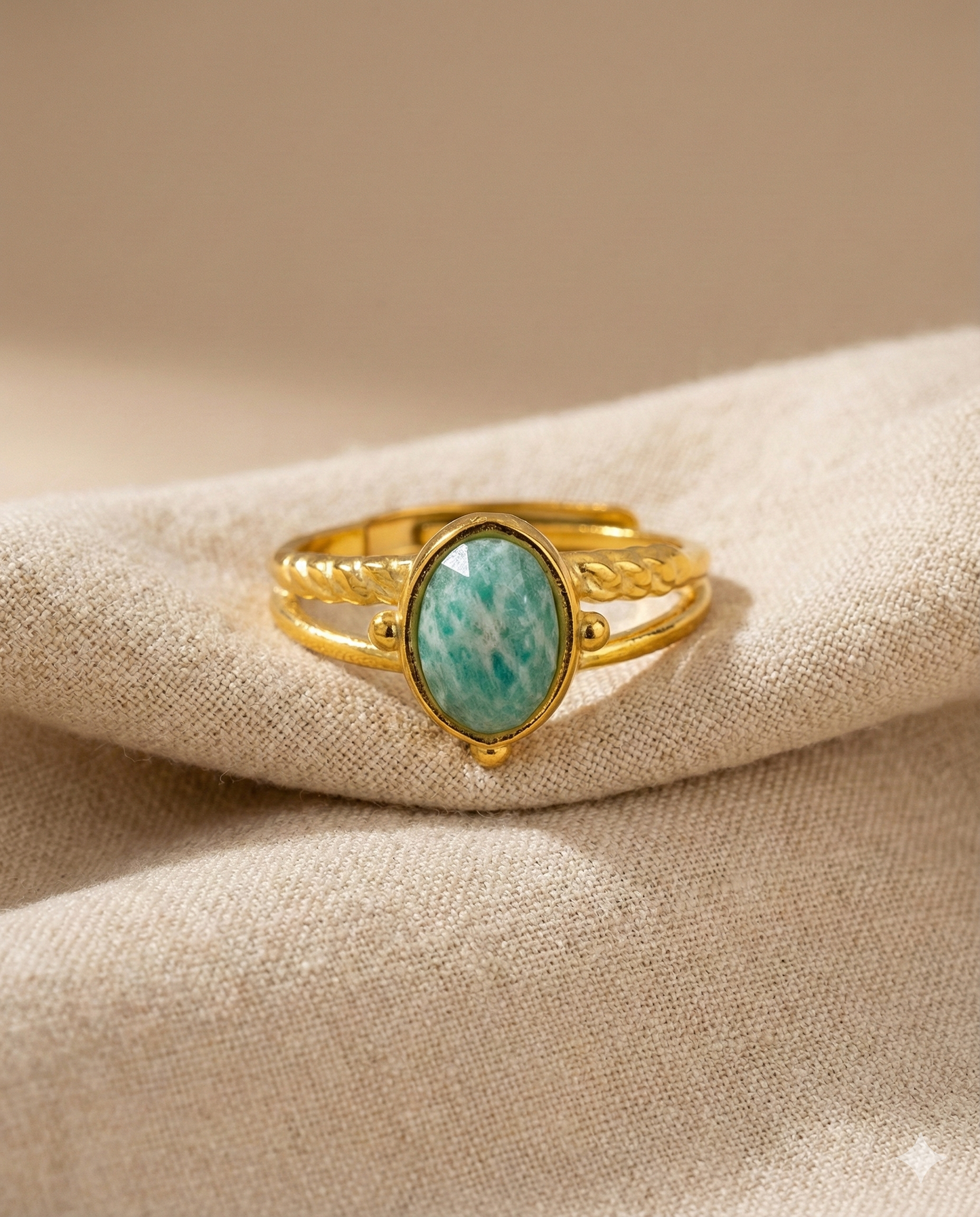 Adjustable Gem Ring
