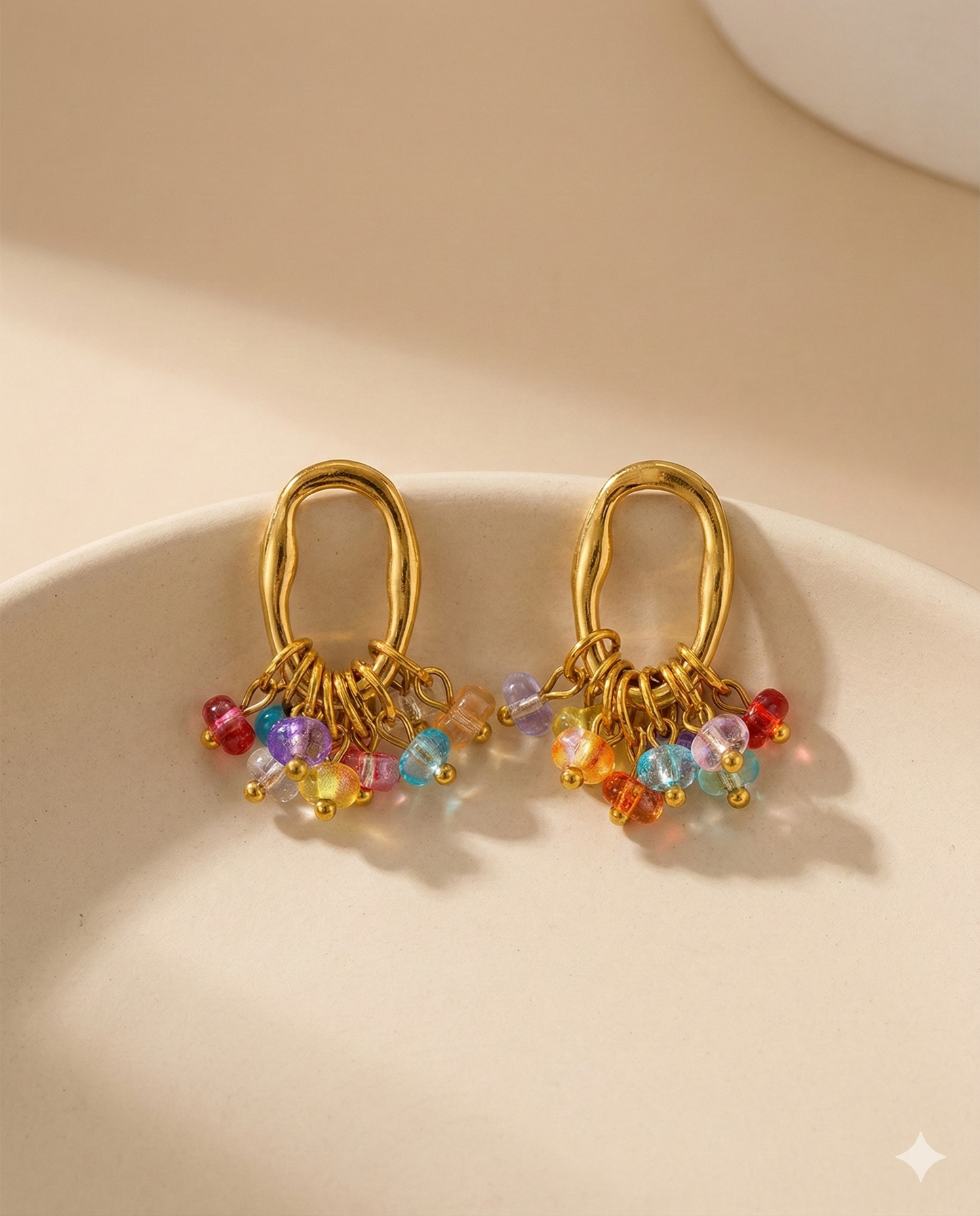 Color Beads Hoops