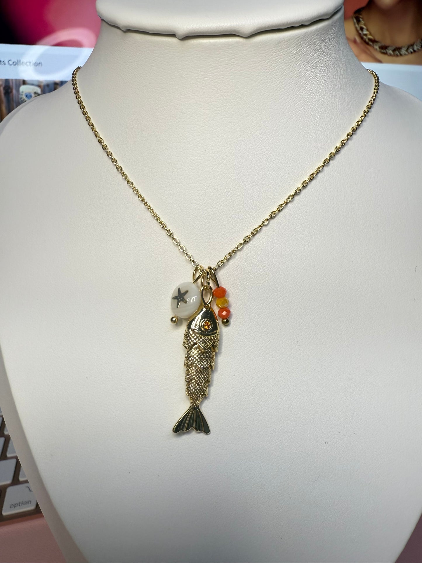 Gold Fish Pendant