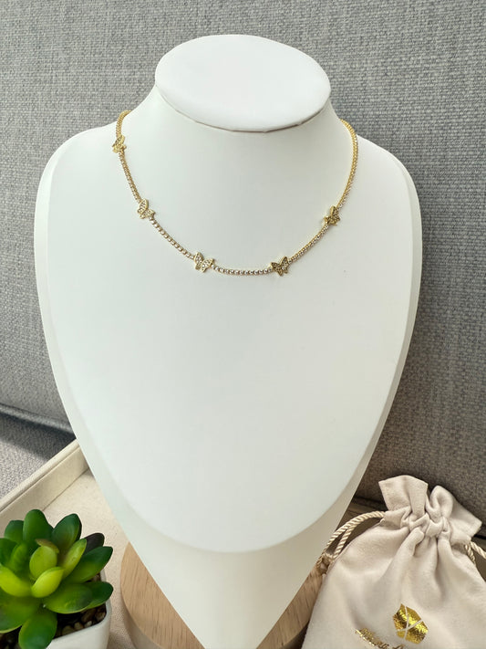 Elegant Golden Butterfly Necklace