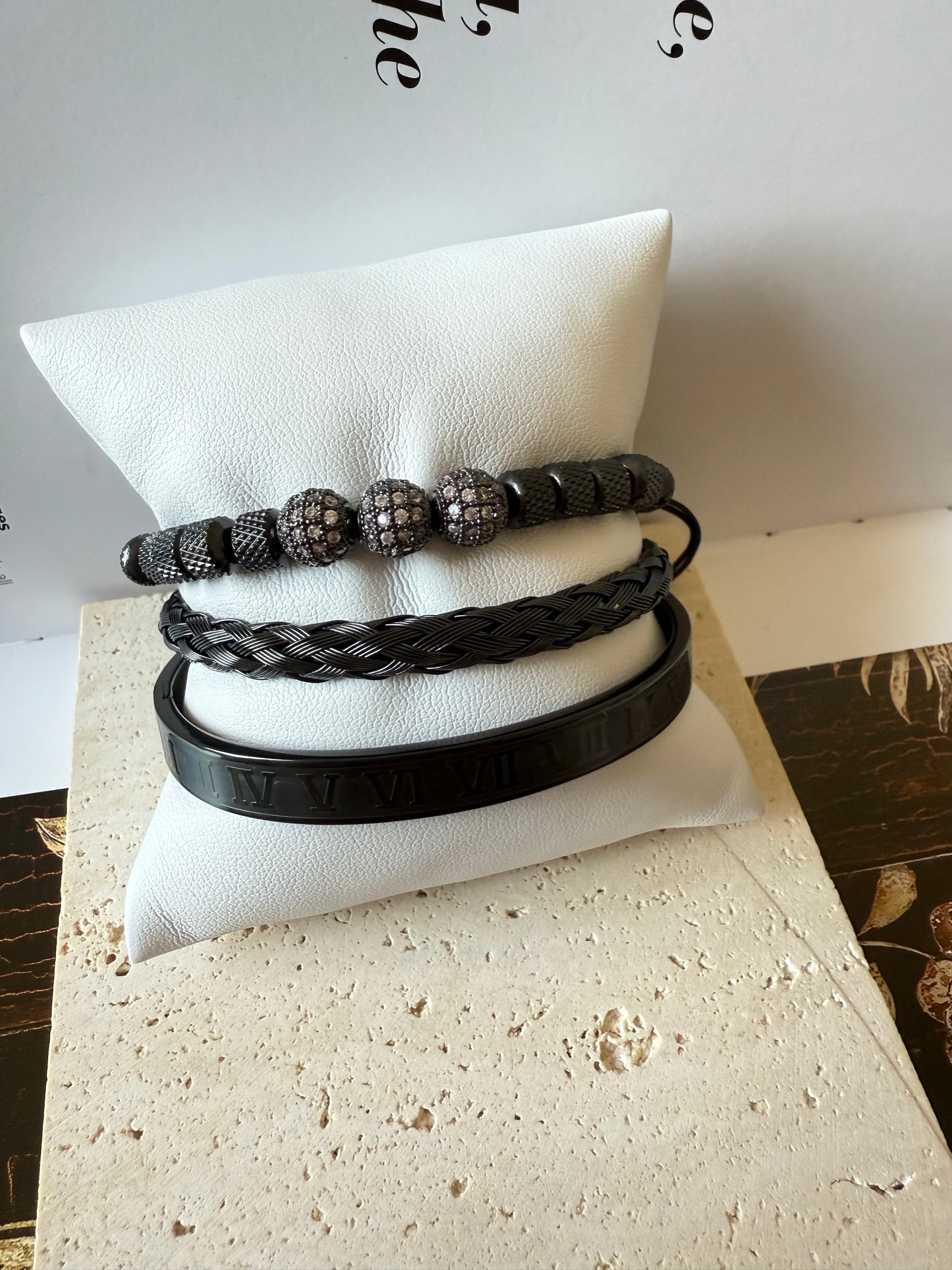 Set 3 Brazaletes Acero Inoxidable | Envío Incluido EE.UU. y PR