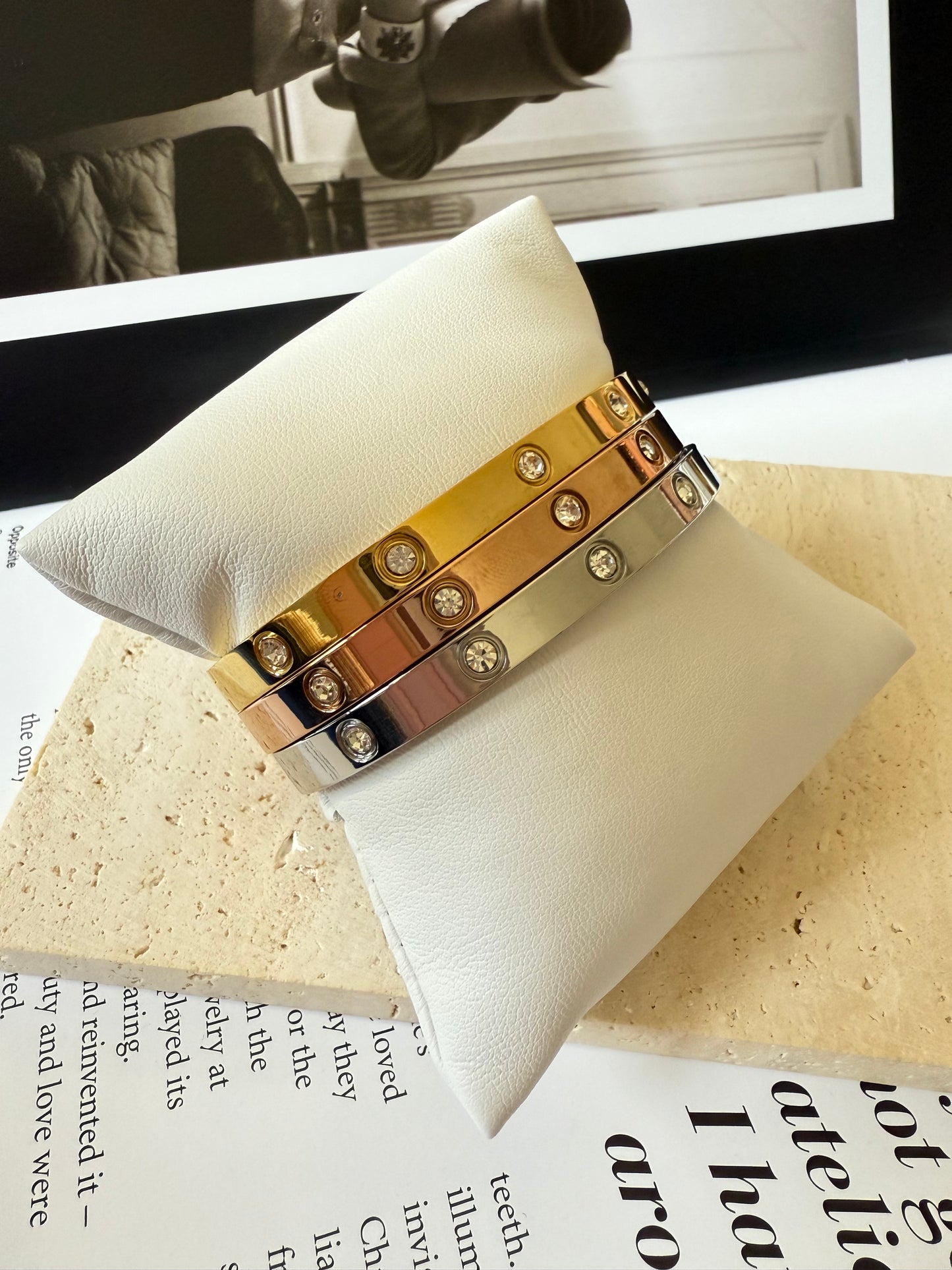 Set 3 Brazaletes Acero Inoxidable | Envío Incluido EE.UU. y PR