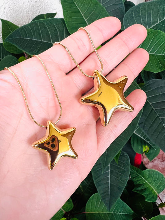 Chunky Star Pendant Necklace