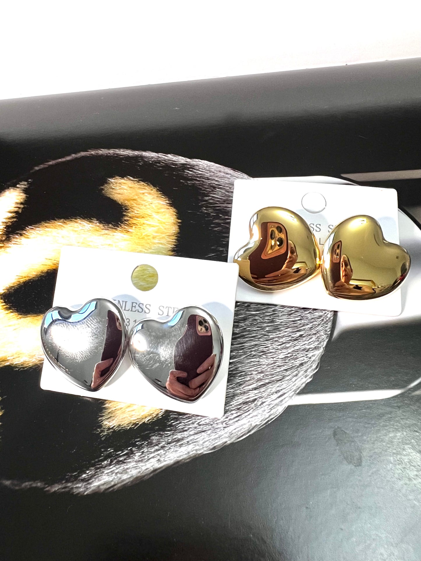 Chunky Heart Earrings