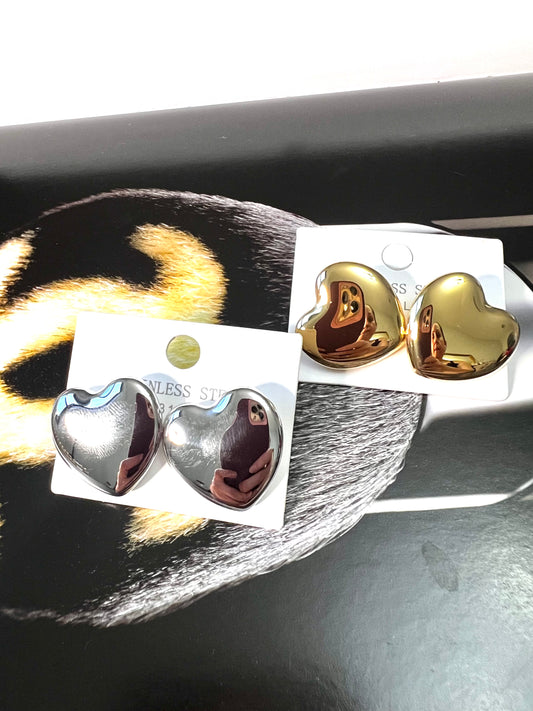 Chunky Heart Earrings