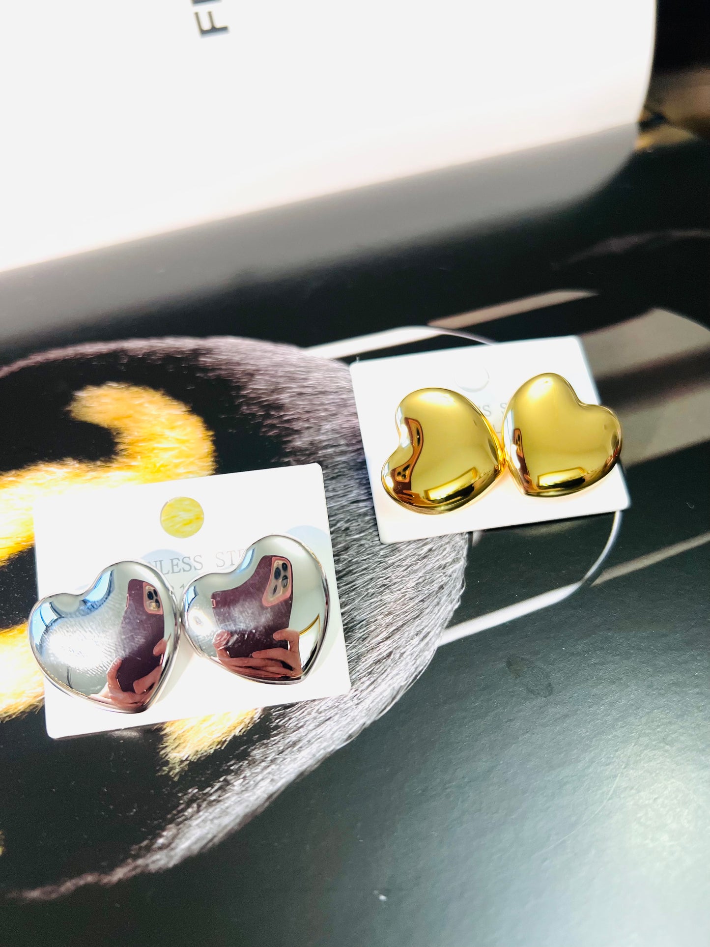 Chunky Heart Earrings
