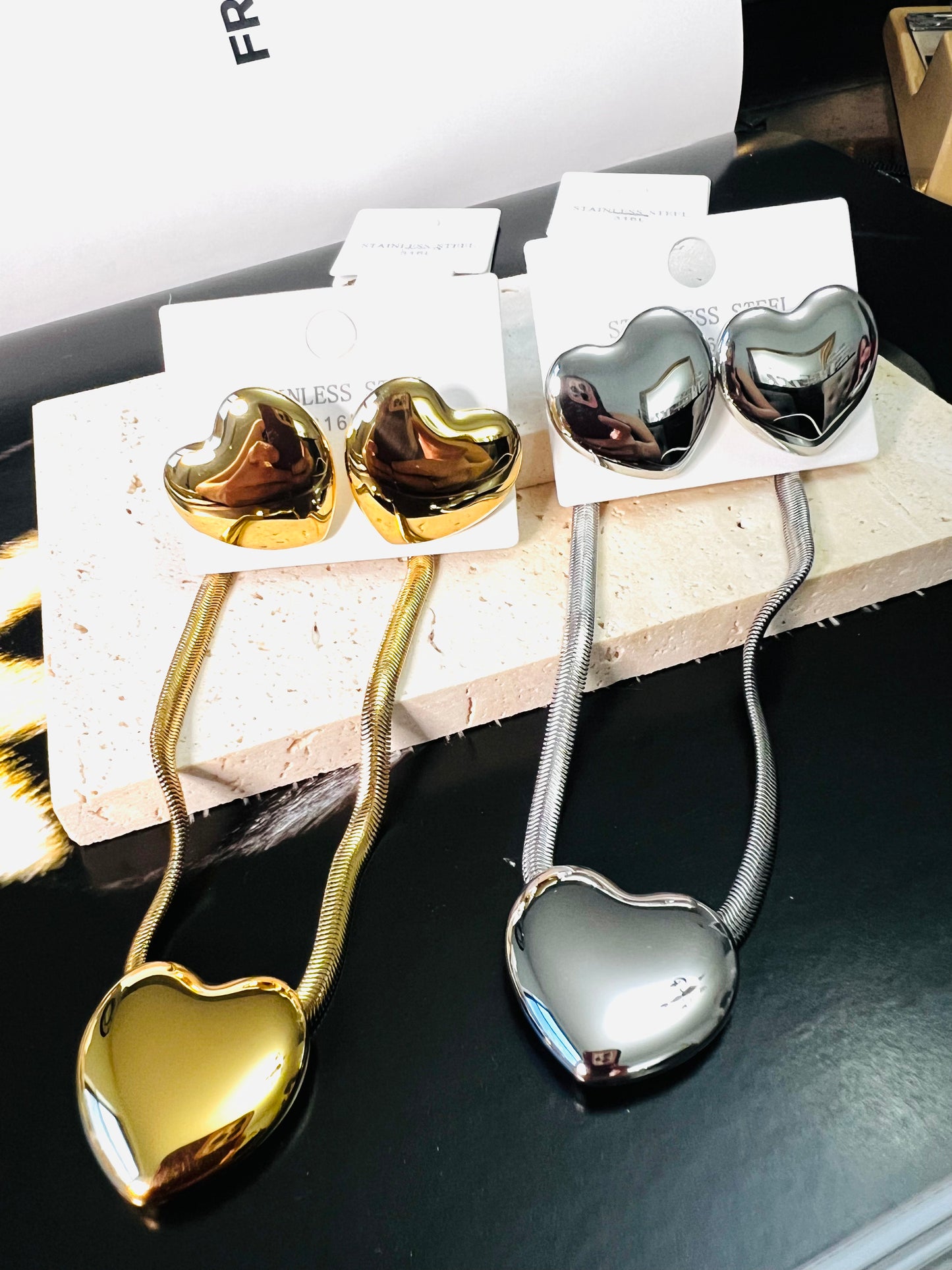 Chunky Heart Earrings