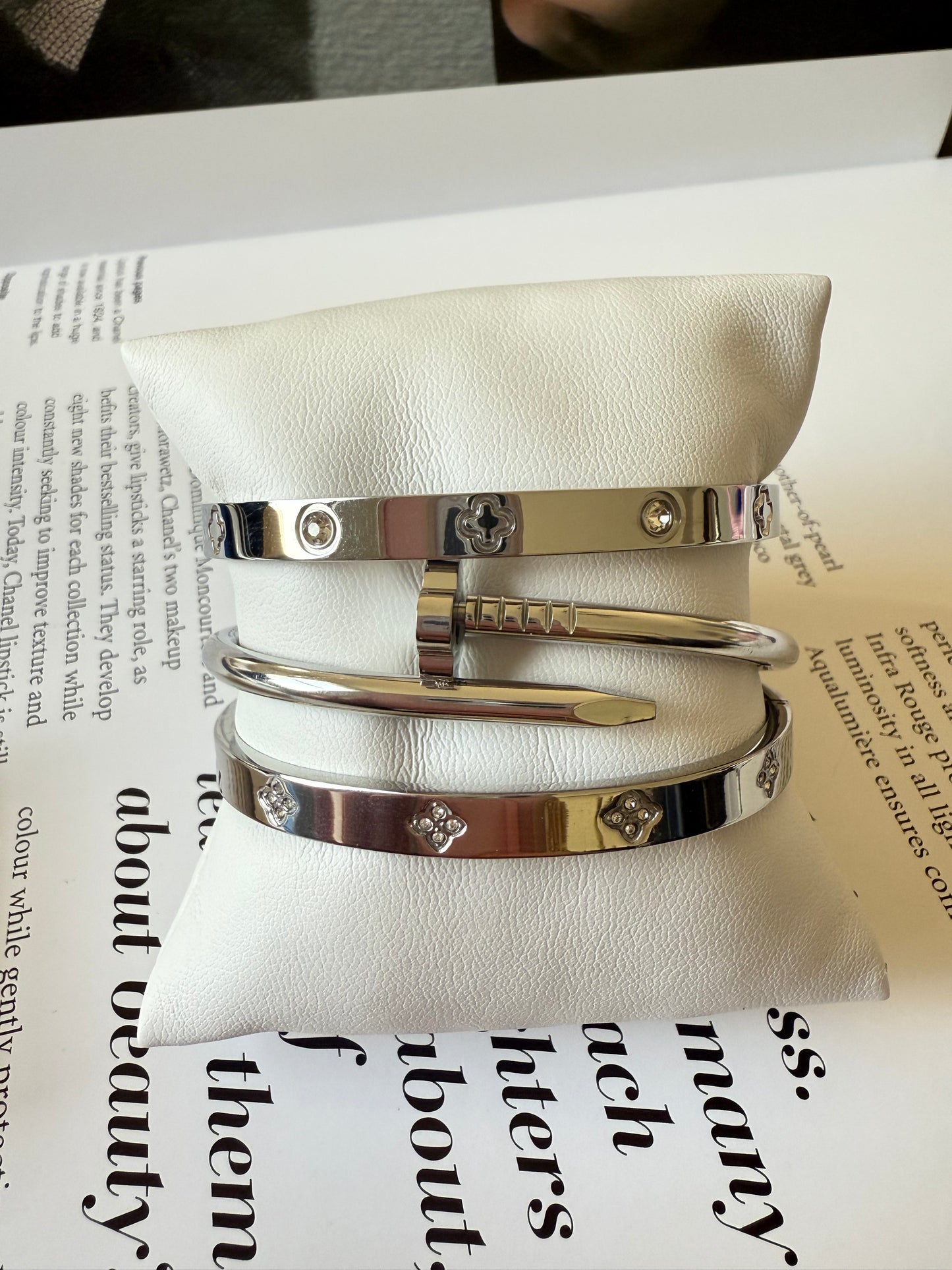 Set 3 Brazaletes Acero Inoxidable | Envío Incluido EE.UU. y PR