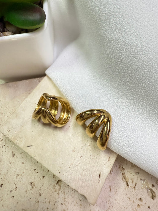 Golden Wave Earcuff / Aro Dorado Ondas