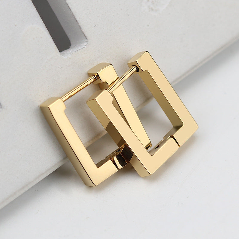 Geometric style hoops