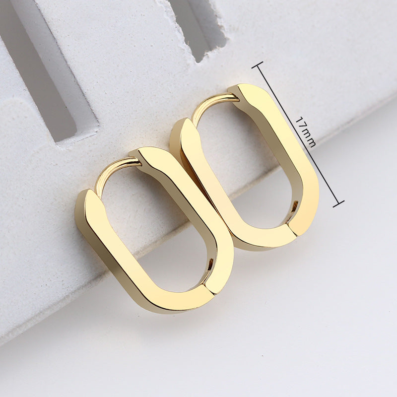 Geometric style hoops