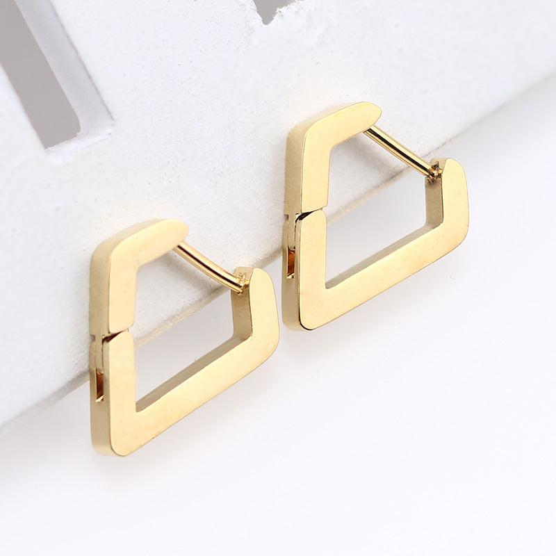 Geometric style hoops