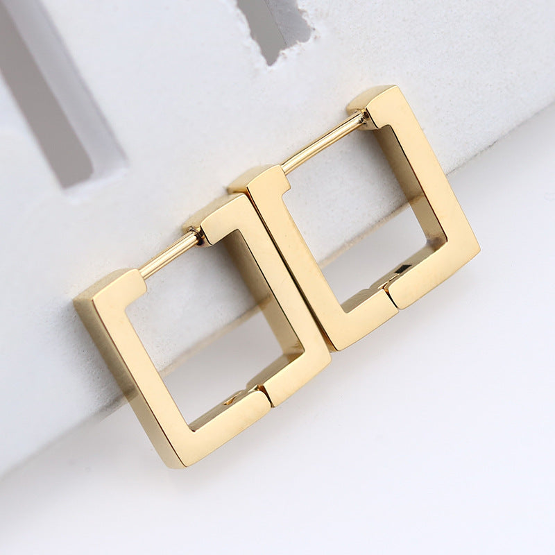 Geometric style hoops
