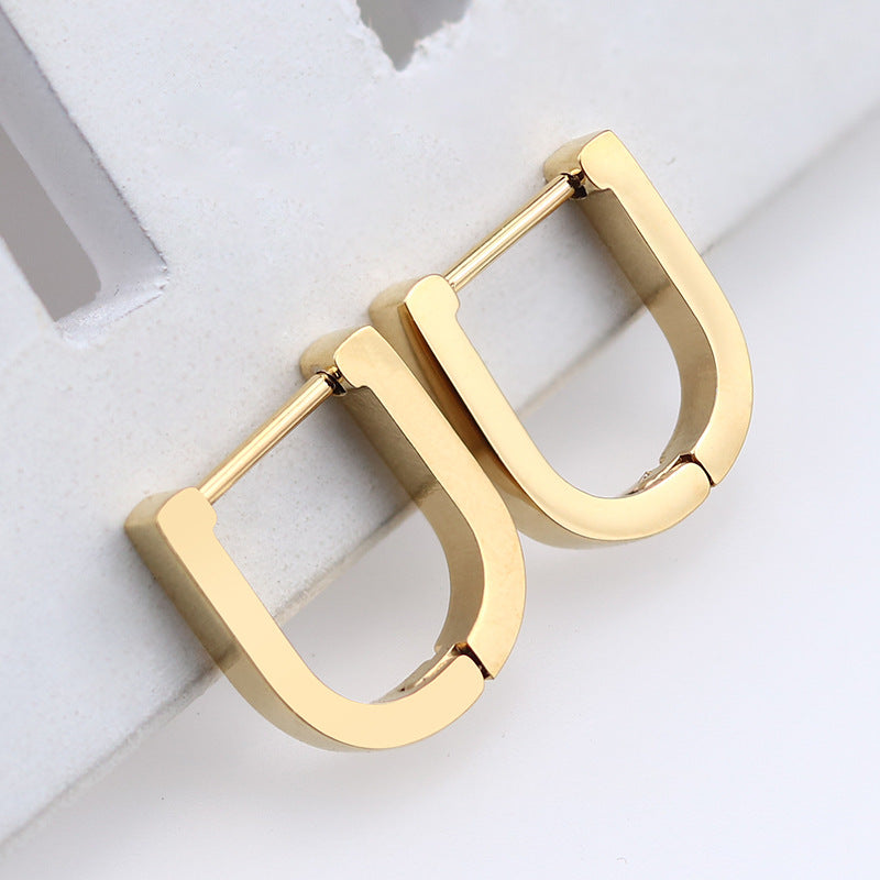Geometric style hoops