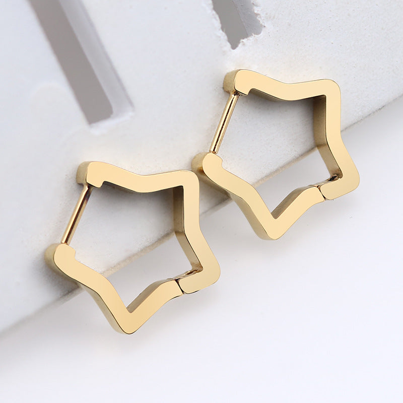 Geometric style hoops